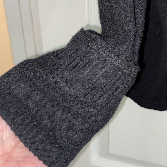 We The Free black sweater with cowl neck split back. T109 - Picture 3 of 8